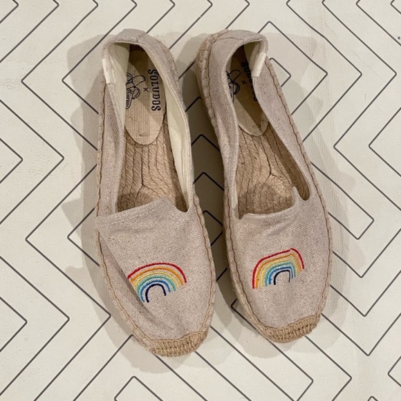 Soludos X Ashkhan Rainbow Espadrille Slip On Shoes. Sz 8.5 - Picture 2 of 11